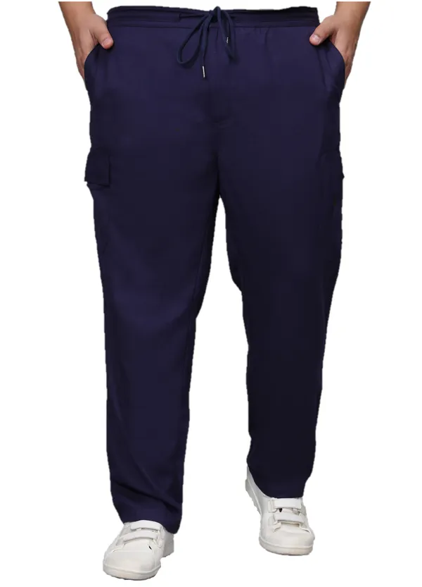 Mens_Solid_Cotton_Linen_Plus_Size_Cargo_Pyjama_|Loungewear_Sleepwear_Travel_Wear_Cargo_Pyjama