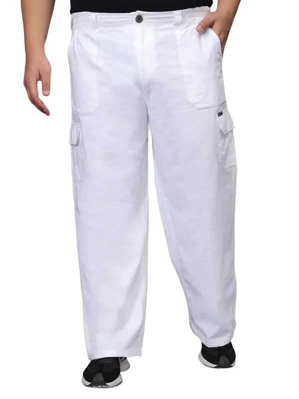 Mens_Solid_Cotton_Linen_Plus_Size_Cargo_Pyjama_|Loungewear_Sleepwear_Travel_Wear_Cargo_Pyjama