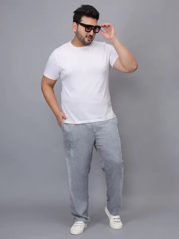 Mens_Solid_Cotton_Linen_Plus_Size_Cargo_Pyjama_|Loungewear_Sleepwear_Travel_Wear_Cargo_Pyjama