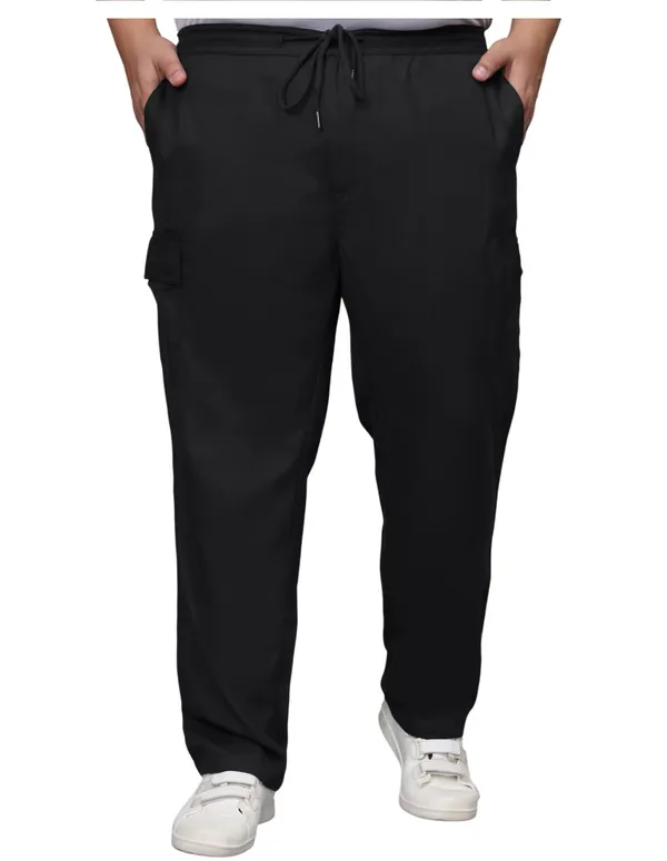 Mens_Solid_Cotton_Linen_Plus_Size_Cargo_Pyjama_|Loungewear_Sleepwear_Travel_Wear_Cargo_Pyjama