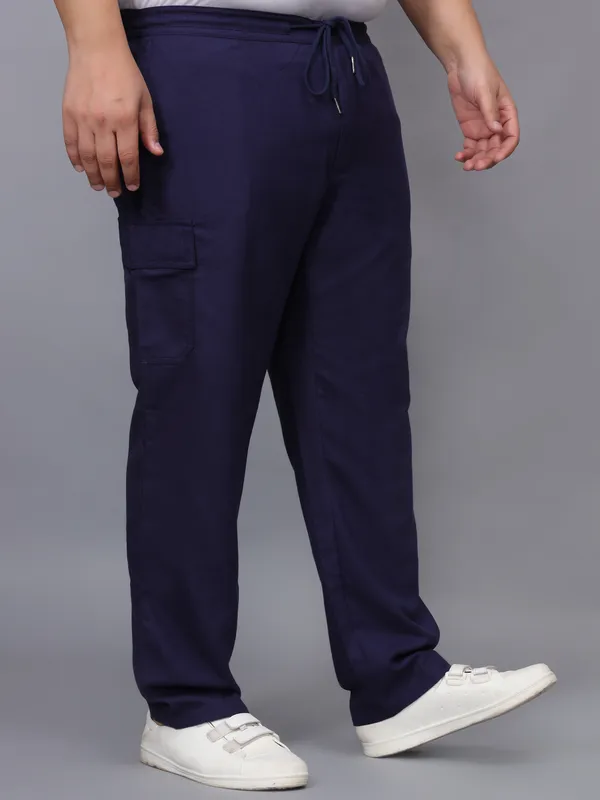 Mens_Solid_Cotton_Linen_Plus_Size_Cargo_Pyjama_|Loungewear_Sleepwear_Travel_Wear_Cargo_Pyjama