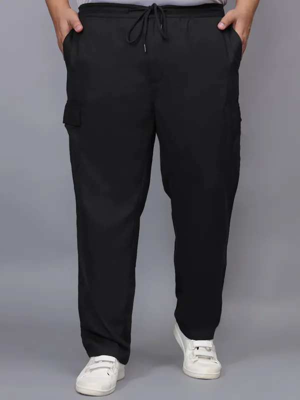 Mens_Solid_Cotton_Linen_Plus_Size_Cargo_Pyjama_|Loungewear_Sleepwear_Travel_Wear_Cargo_Pyjama
