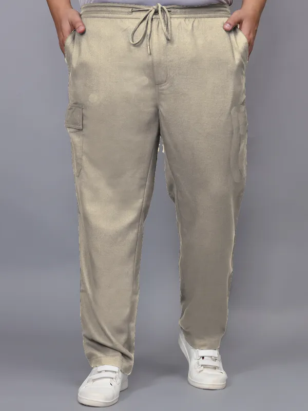 Mens_Solid_Cotton_Linen_Plus_Size_Cargo_Pyjama_|Loungewear_Sleepwear_Travel_Wear_Cargo_Pyjama