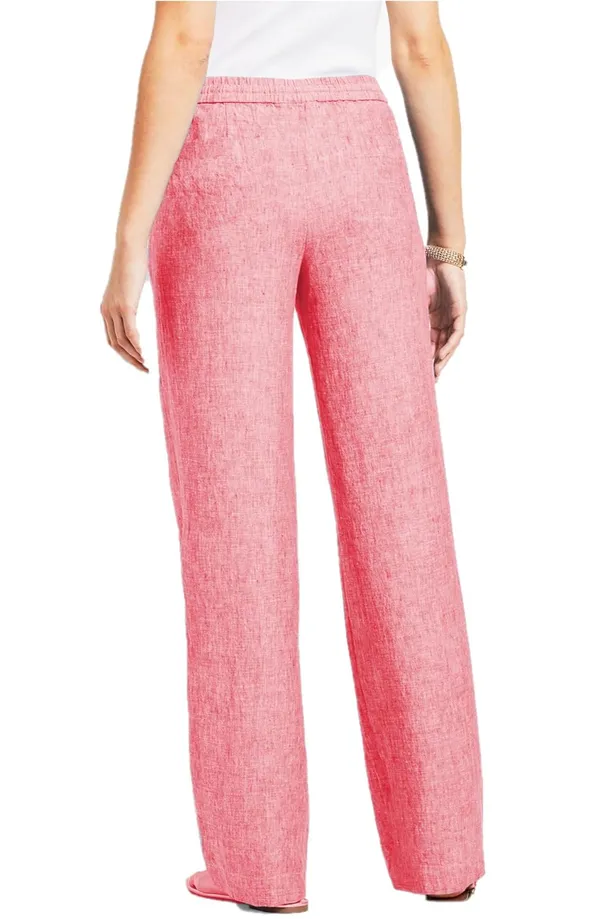 Pink_Chambray_Cotton_Solid_Lounge_Bottom_Pant_Pyjamas_For_Women