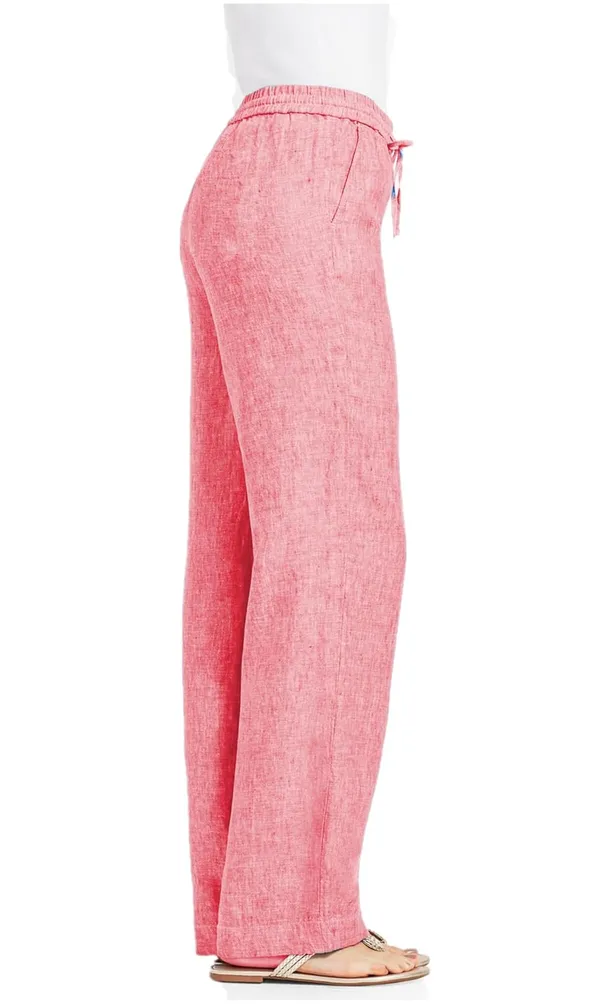 Pink_Chambray_Cotton_Solid_Lounge_Bottom_Pant_Pyjamas_For_Women