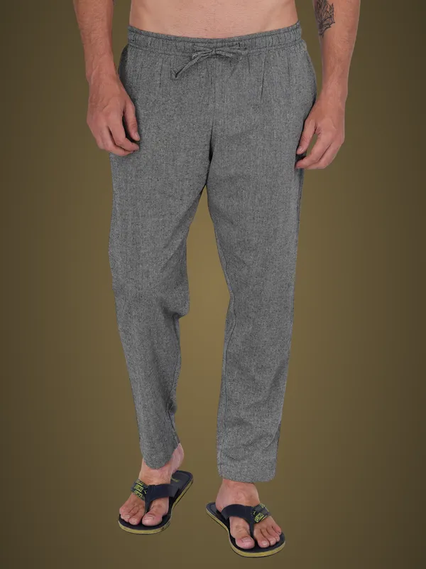 Grey_Denim_Plus_Size_Cotton_Casual_Lightweight_Solid_Pyjama_Beach_Pants_Elastic_Waist_Pyjama_For_Men