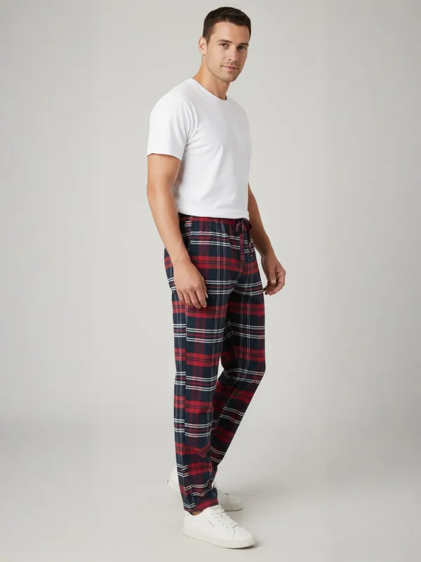 Red_&_Blue_Mens_Cotton_Checkered_Plus_Size_Pyjama