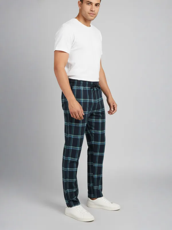Blue_&_Green_Mens_Cotton_Checkered_Plus_Size_Pyjama