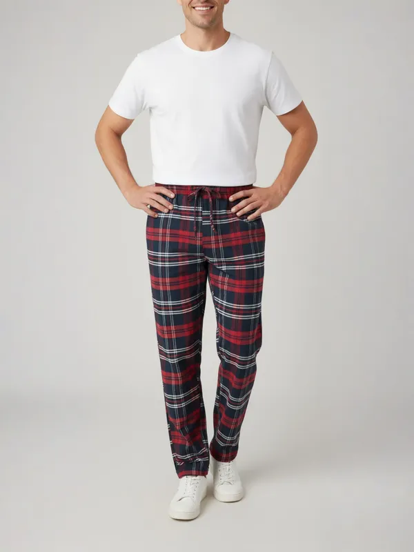 Red_&_Blue_Mens_Cotton_Checkered_Plus_Size_Pyjama