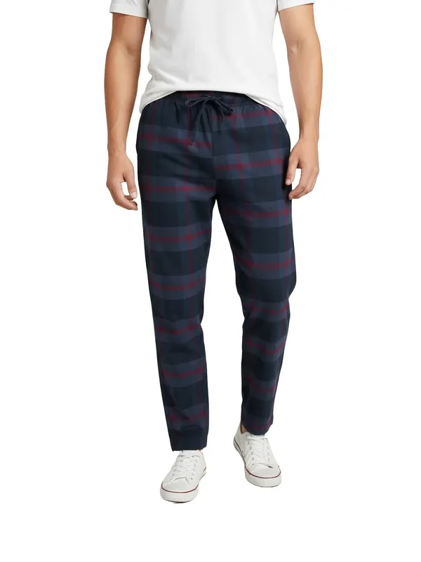 Blue_Mens_Cotton_Checkered_Plus_Size_Pyjama
