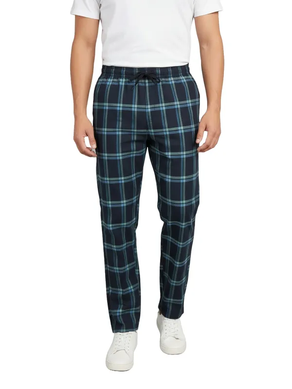 Blue_&_Green_Mens_Cotton_Checkered_Plus_Size_Pyjama