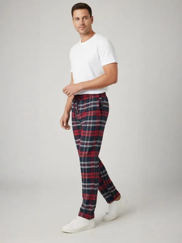 Red_&_Blue_Mens_Cotton_Checkered_Plus_Size_Pyjama