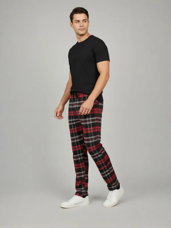 Red_&_Black_Mens_Cotton_Checkered_Plus_Size_Pyjama