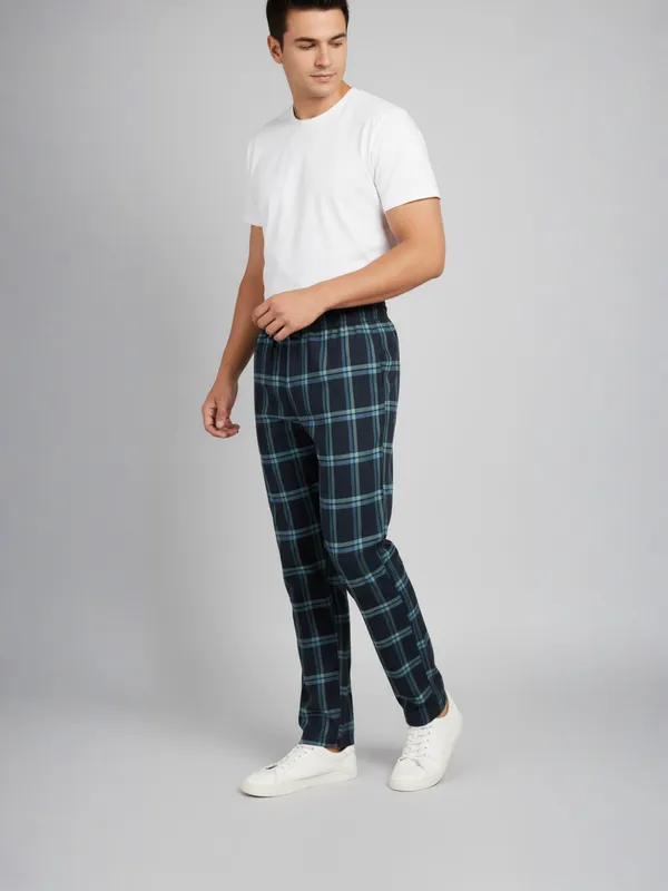 Blue_&_Green_Mens_Cotton_Checkered_Plus_Size_Pyjama