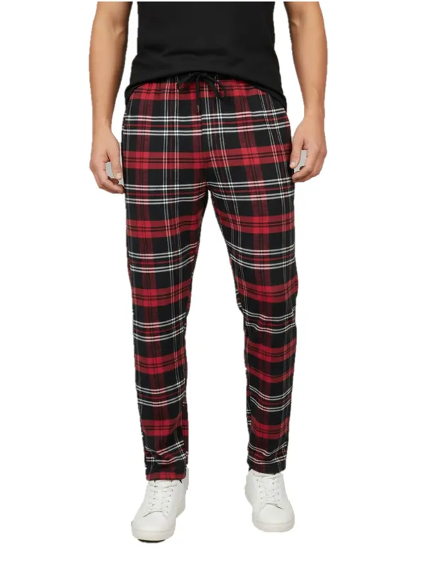 Red_&_Black_Mens_Cotton_Checkered_Plus_Size_Pyjama