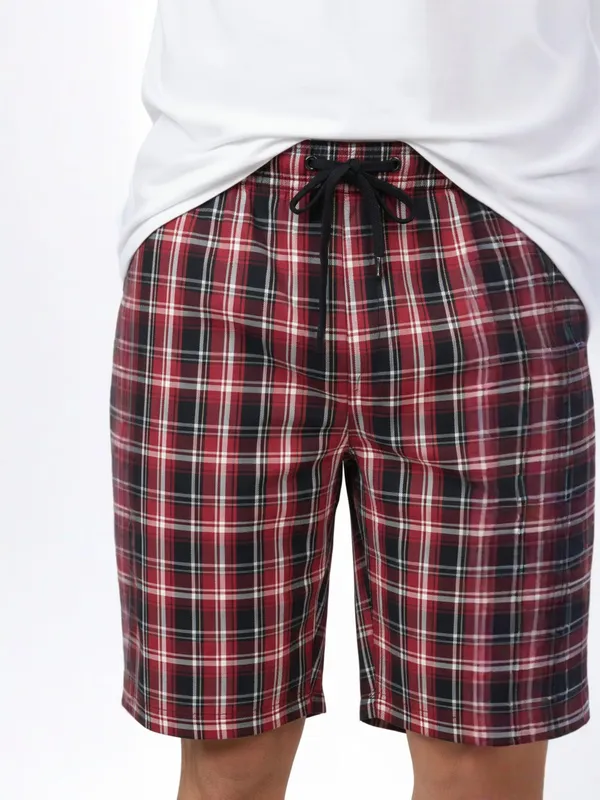 Mens_Cotton_Checkered_Plus_Size_Shorts_with_Elastic