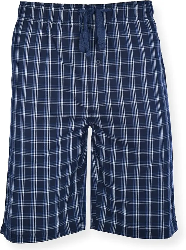 Mens_Cotton_Checkered_Plus_Size_Shorts_with_Elastic