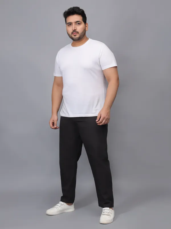Black_Plus_Size_Cotton_Casual_Lightweight_Solid_Pyjama_Beach_Pants_Elastic_Waist_Pyjama_For_Men