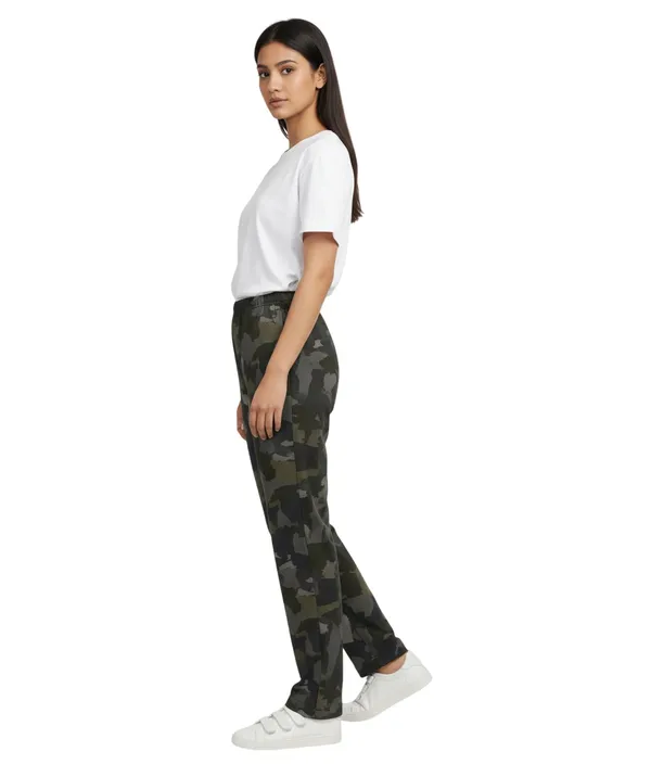 Camo_Print_Womens_Cotton_Checkered_Plus_Size_Pyjama