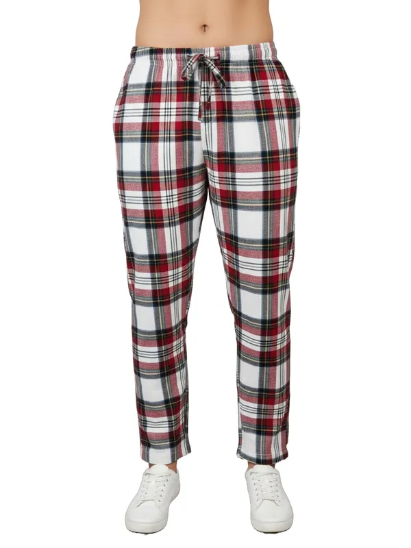 Red_&_White_Womens_Cotton_Checkered_Plus_Size_Pyjama