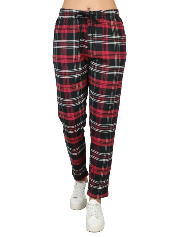Red_&_Black_Womens_Cotton_Checkered_Plus_Size_Pyjama