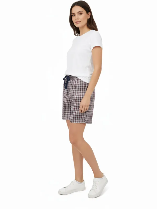 Women's_Cotton_Checkered_Shorts_??High_Waist_Lounge_Shorts_with_Pockets_|_Regular_&_Plus_Sizes