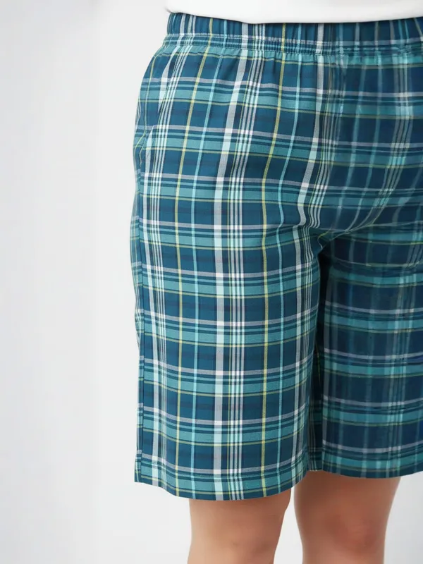 Women's_Cotton_Checkered_Shorts_??High_Waist_Lounge_Shorts_with_Pockets_|_Regular_&_Plus_Sizes