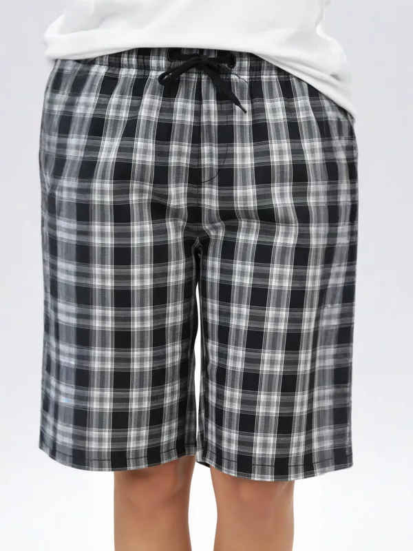 Women's_Cotton_Checkered_Shorts_??High_Waist_Lounge_Shorts_with_Pockets_|_Regular_&_Plus_Sizes
