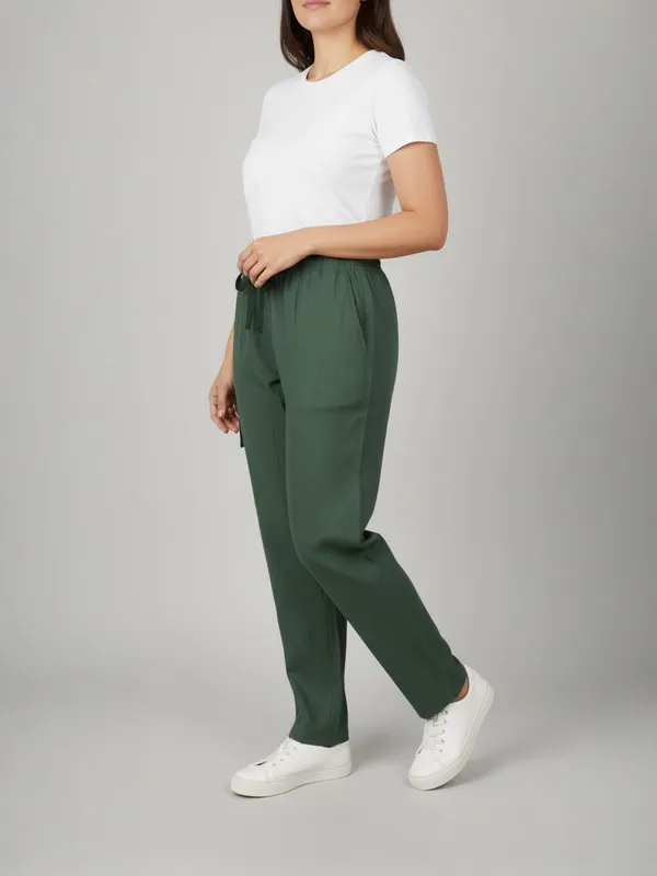 Green_Womens_Solid_Cotton_Linen_Plus_Size_Cargo_Pyjama_|_Loungewear_Sleepwear_Travel_Wear_Cargo_Pyjama