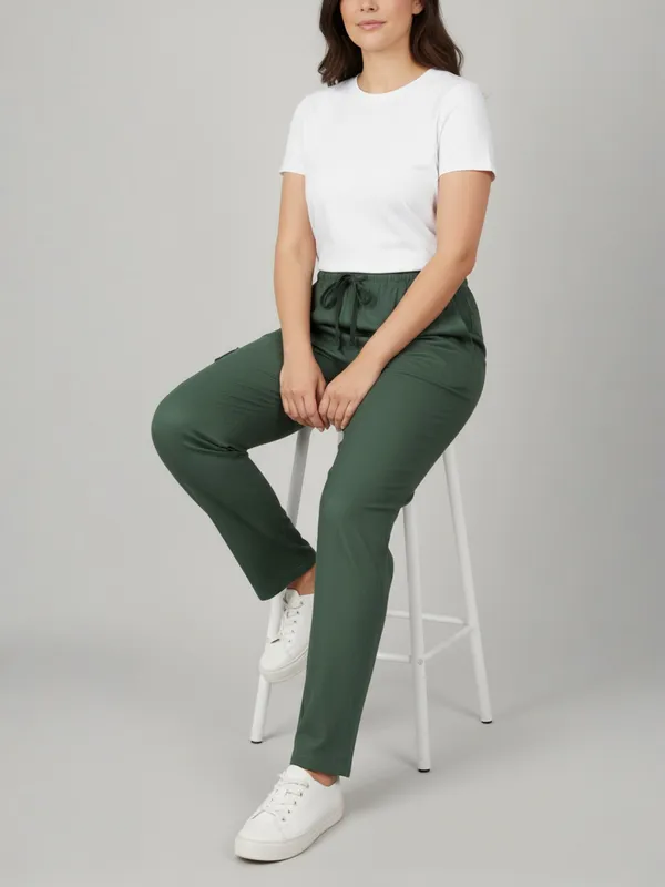 Green_Womens_Solid_Cotton_Linen_Plus_Size_Cargo_Pyjama_|_Loungewear_Sleepwear_Travel_Wear_Cargo_Pyjama