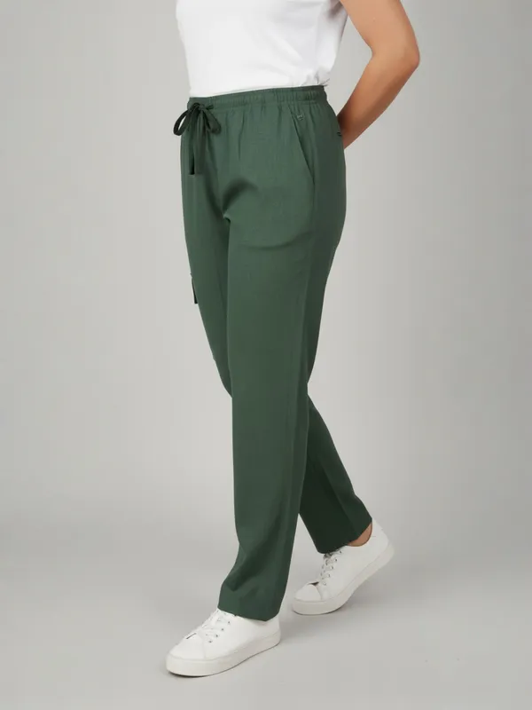 Green_Womens_Solid_Cotton_Linen_Plus_Size_Cargo_Pyjama_|_Loungewear_Sleepwear_Travel_Wear_Cargo_Pyjama