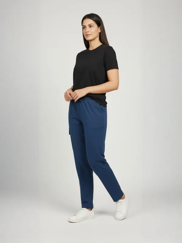 Navy_Blue_Womens_Solid_Cotton_Linen_Plus_Size_Cargo_Pyjama_|_Loungewear_Sleepwear_Travel_Wear_Cargo_Pyjama