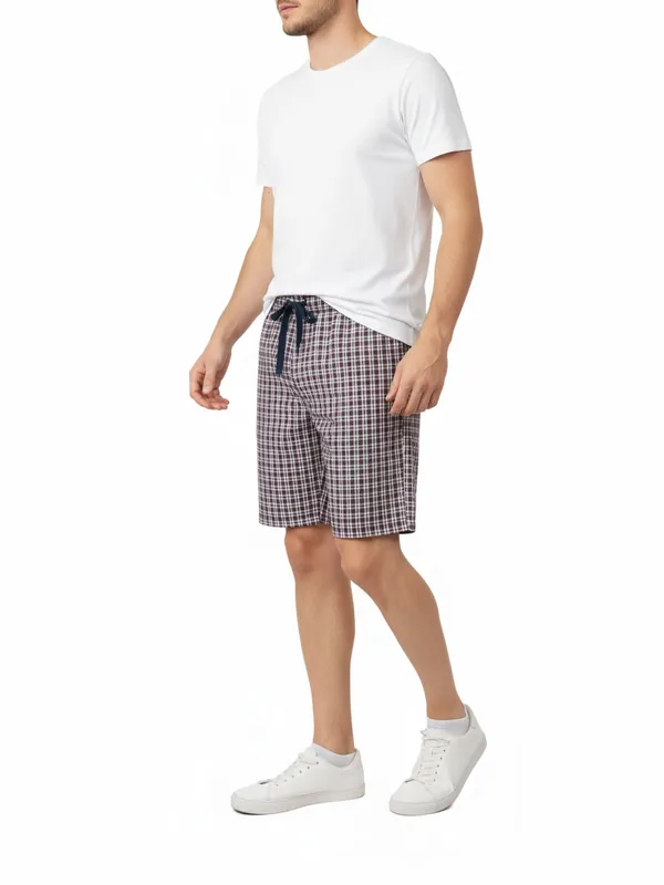 mens_Cotton_Checkered_Plus_Size_Shorts_with_Elastic