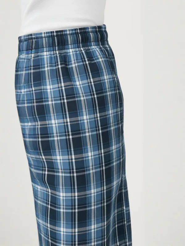 mens_Cotton_Checkered_Plus_Size_Shorts_with_Elastic