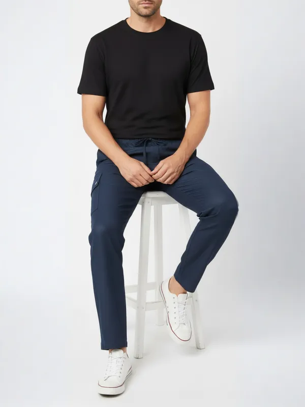 mens_Solid_Cotton_Linen_Plus_Size_Cargo_Pyjama_|Loungewear_Sleepwear_Travel_Wear_Cargo_Pyjama
