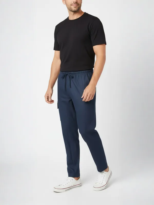 mens_Solid_Cotton_Linen_Plus_Size_Cargo_Pyjama_|Loungewear_Sleepwear_Travel_Wear_Cargo_Pyjama