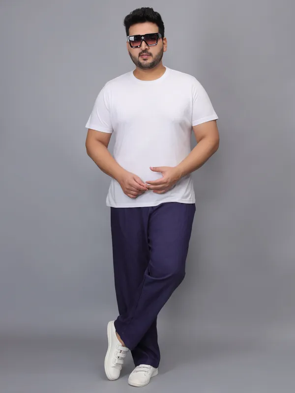 Navy_Plus_Size_Cotton_Casual_Lightweight_Solid_Pyjama_Beach_Pants_Elastic_Waist_Pyjama_For_Men
