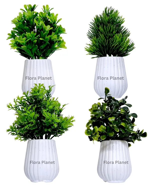 Green_Artificial_Plants_(Set_Of_4)_Decorative_Pots_For_Home_&_Office_Mini_Flower_Pot_With_Artificial_Flowers_Plastic_Greenery_For_Indoor_Decoration_Living_Room_Table_&_Shelf_Decor