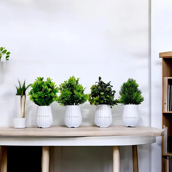 Green_Artificial_Plants_(Set_Of_4)_Decorative_Pots_For_Home_&_Office_Mini_Flower_Pot_With_Artificial_Flowers_Plastic_Greenery_For_Indoor_Decoration_Living_Room_Table_&_Shelf_Decor