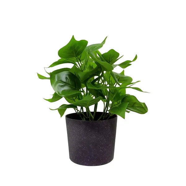 Dark_Green_Artificial_Table_Top_Plant_With_Black_Pot_Small_Faux_Indoor_Desk_Plant_For_Home_&_Office_Decor_Low_Maintenance_Decorative_Item_(Height_~30_Cm)