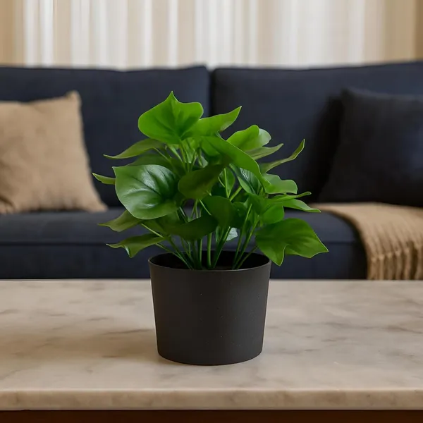 Dark_Green_Artificial_Table_Top_Plant_With_Black_Pot_Small_Faux_Indoor_Desk_Plant_For_Home_&_Office_Decor_Low_Maintenance_Decorative_Item_(Height_~30_Cm)