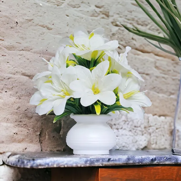 White_Artificial_Plants_For_Home_Decor_(Set_Of_2)_Artificial_Flowers_For_Decoration_Decorative_Items_For_Home_Decor_Items_For_Living_Room_Mini_Flowers_Pot_(2_Pcs)