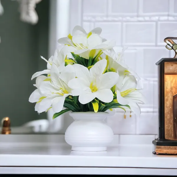 White_Artificial_Plants_For_Home_Decor_(Set_Of_2)_Artificial_Flowers_For_Decoration_Decorative_Items_For_Home_Decor_Items_For_Living_Room_Mini_Flowers_Pot_(2_Pcs)
