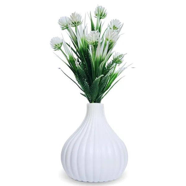 White_Flora_Planet_plastic_Artificial_Plants_For_Home_&_Office_Decoration_Big_Artificial_Flowers_Pot_With_Vase_(21_Cm)_Ideal_Home_Decor_Items_&_Wall_Decor