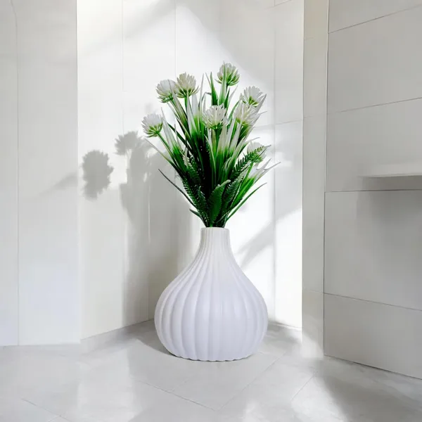White_Flora_Planet_plastic_Artificial_Plants_For_Home_&_Office_Decoration_Big_Artificial_Flowers_Pot_With_Vase_(21_Cm)_Ideal_Home_Decor_Items_&_Wall_Decor