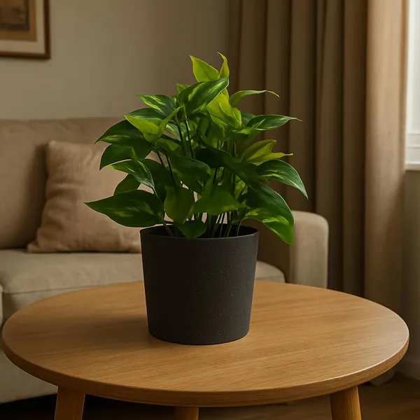 Green_Artificial_Table_Top_Plant_With_Black_Pot_Small_Faux_Indoor_Desk_Plant_For_Home_&_Office_Decor_Low_Maintenance_Decorative_Item