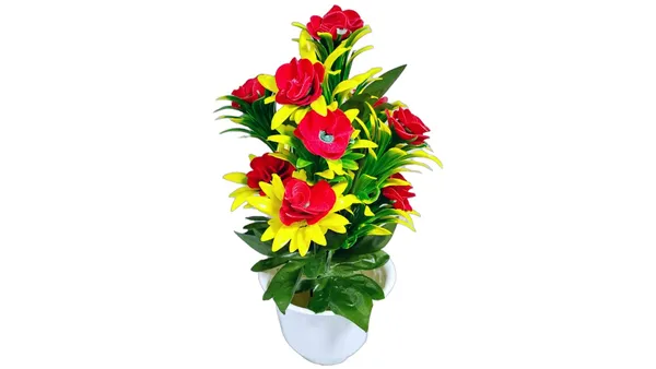 Red_Afq_Artificial_Flowers_Pot_For_Home_Decor_&_Office_Table_Decoration_1_Medium_Flowers_For_Decoration