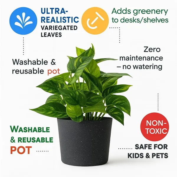 Light_Green_Artificial_Table_Top_Plant_With_Black_Pot_Small_Faux_Indoor_Desk_Plant_For_Home_&_Office_Decor_Low_Maintenance_Decorative_Item_(Height_~30_Cm)