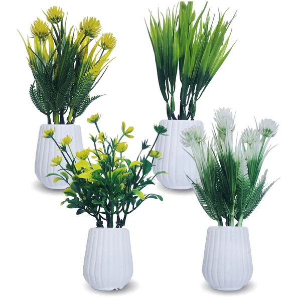 Multicolour_Artificial_Plants_With_Pot_For_Home_Decor_Realistic_Looking_Home_Decoration_Items_For_Living_Room_Decor_Durable_Plastic_Multi_Variety_No_Maintenance_Pack_Of_4_(4_Oval)