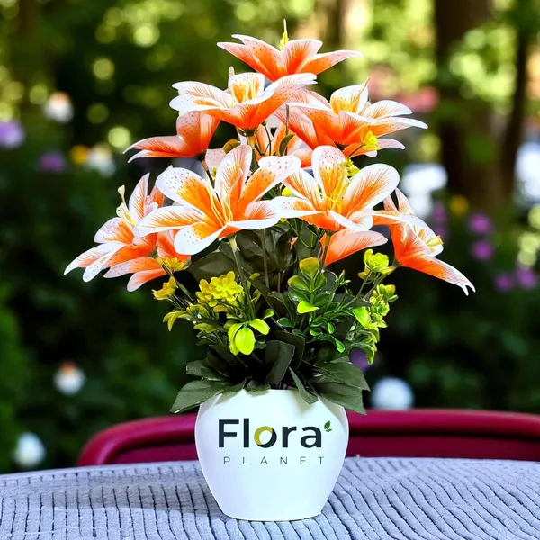 Orange_Artificial_Lily_Flower_Pot_With_12_Blooming_Stems_8_Colour_Variants_Decorative_Faux_Plant_For_Home_Office_&_Table_Decor
